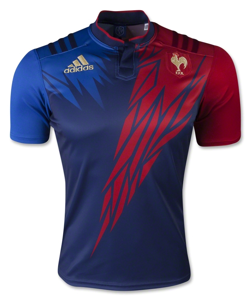 France Rugby Sevens 2014/15 Adidas Home Shirt - Rugby Shirt Watch